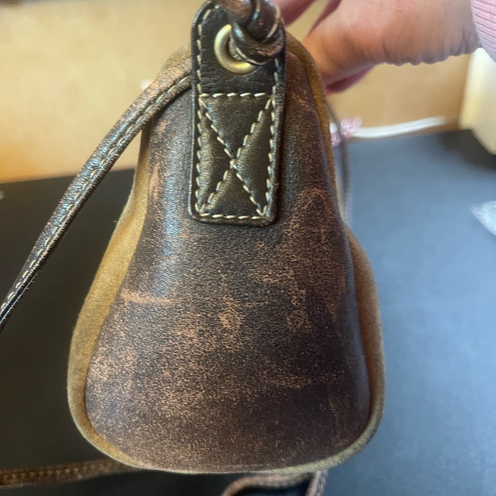 Authentic Loewe Suede & leather Designer Bag - Picture 4 of 7